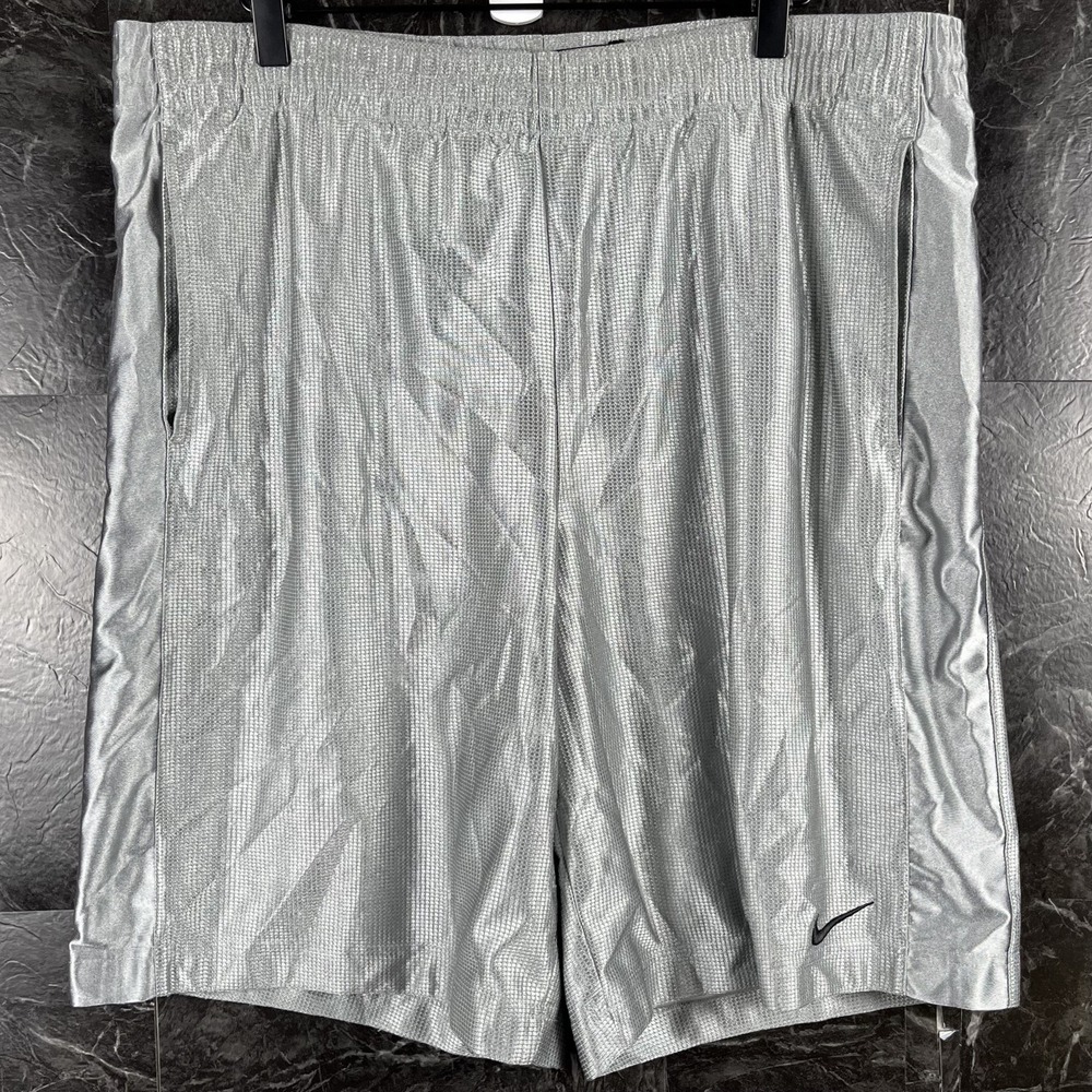 Nike Men's Grey Vtg Running Train Shorts Large